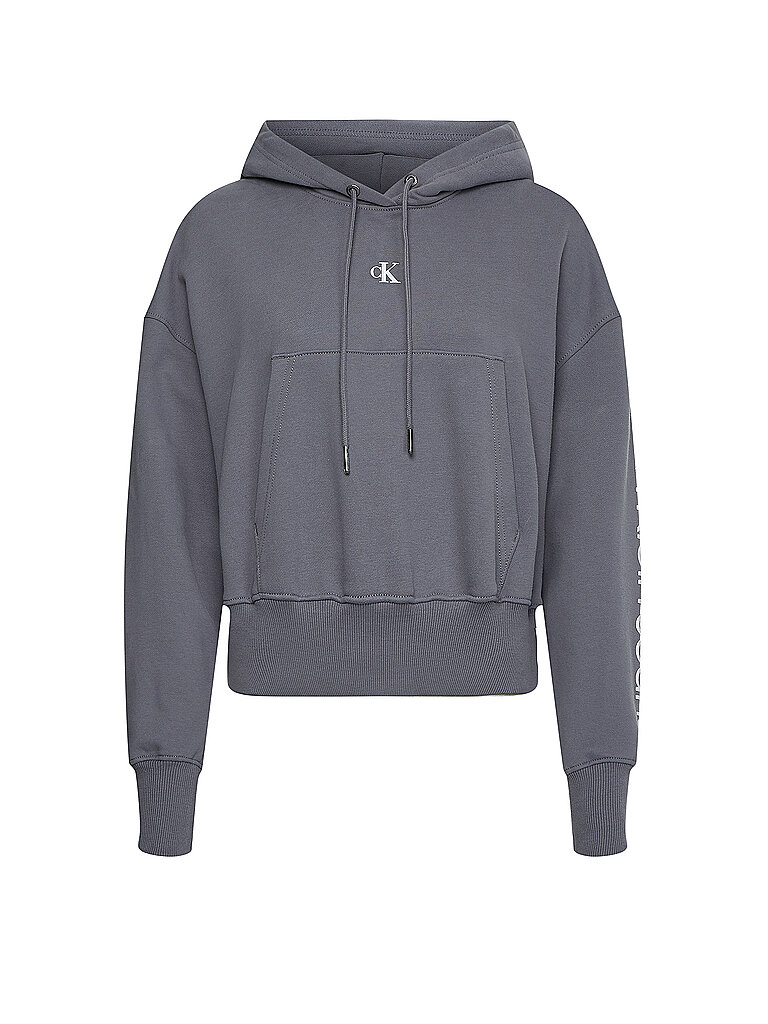 CALVIN KLEIN JEANS Kapuzensweater - Hoodie grau | S